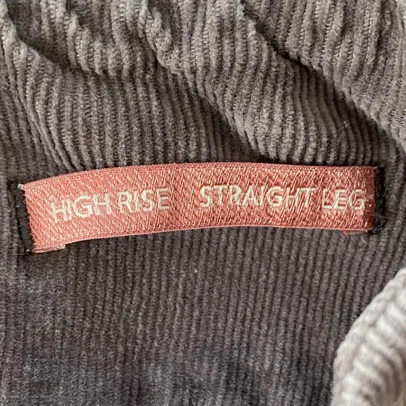 JAG High-Rise Straight Leg Pull-On Stretch Corduroy Pant in Gray - Size 8 - Picture 12 of 16